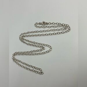Vtg 925 Sterling Silver Long Cable Link Chain Necklace | 31” Length